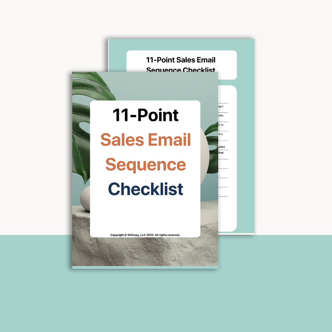 11-point sales email checklist